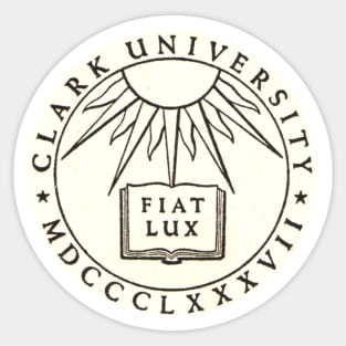 1953 Clark University Logo - Worcester, MA Sticker